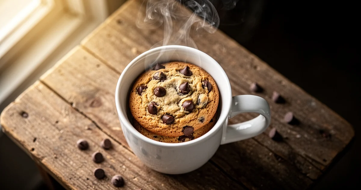 Microwave Mug Cookie in 1 Minute – Single Serve Dessert