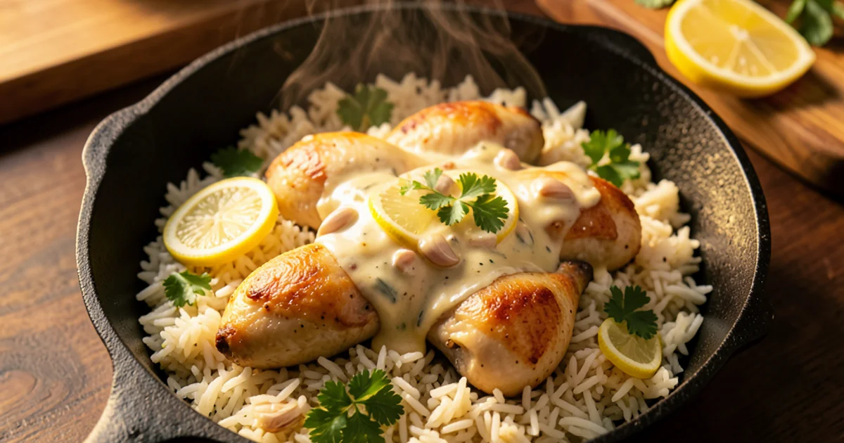 Creamy One-Pot Lemon Garlic Chicken & Rice: Your New Weeknight Hero