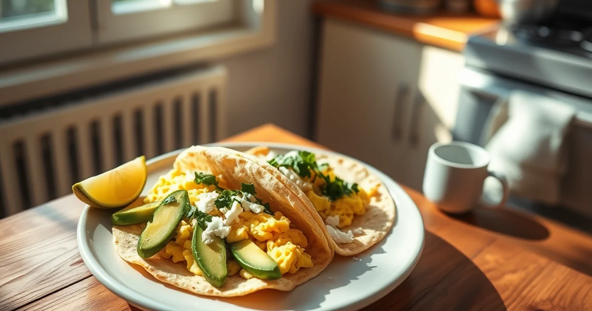 10-Minute Avocado Breakfast Tacos: A Healthy, High-Protein Start