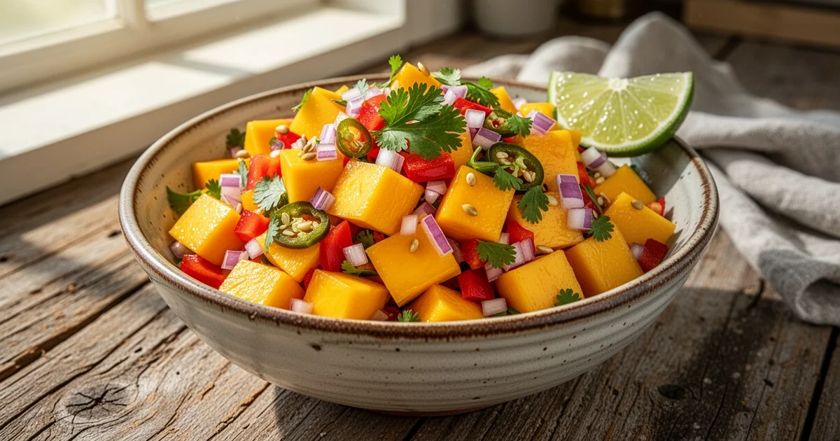 Creamy Mango Salsa: The Perfect 5-Minute Sweet & Spicy Topping