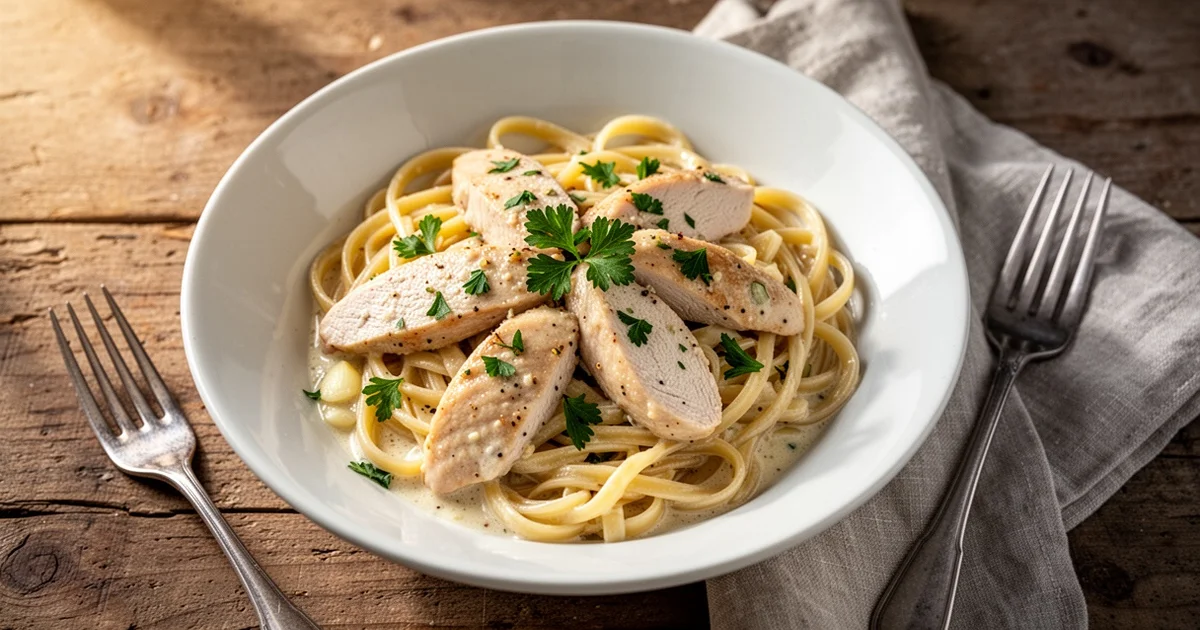 15-Minute Creamy Garlic Chicken Pasta: A Quick Weeknight Dinner Winner