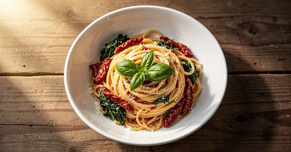 Creamy Sun-Dried Tomato Pasta with Spinach: A 20-Minute Weeknight Dream