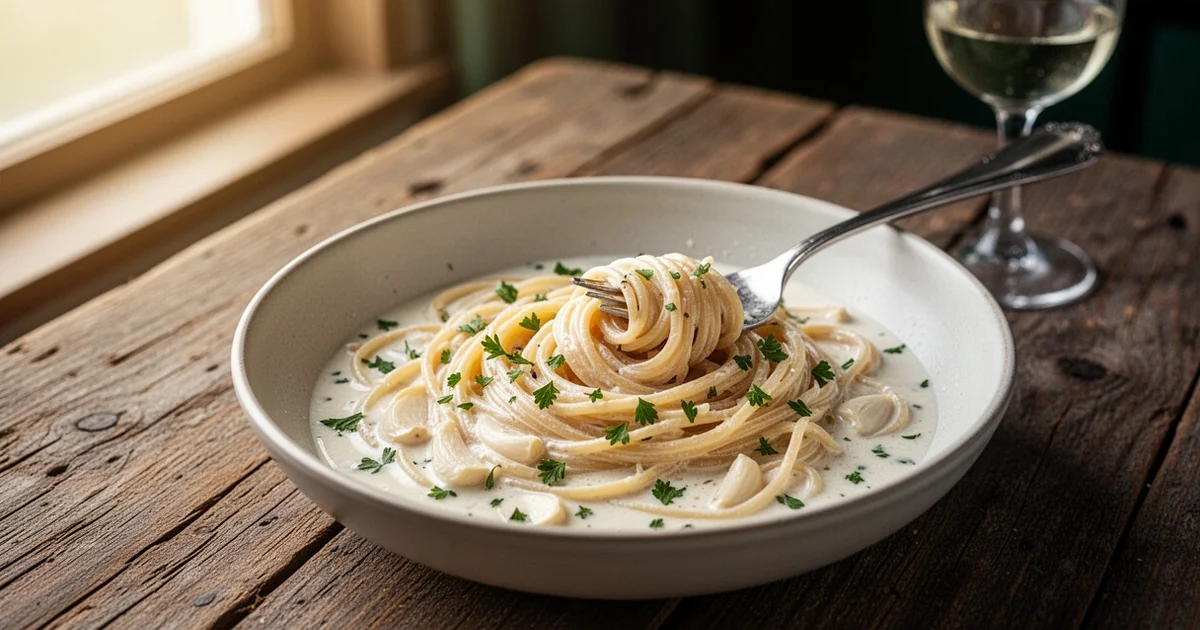 Creamy Garlic Pasta: A Quick 20-Minute Weeknight Dinner
