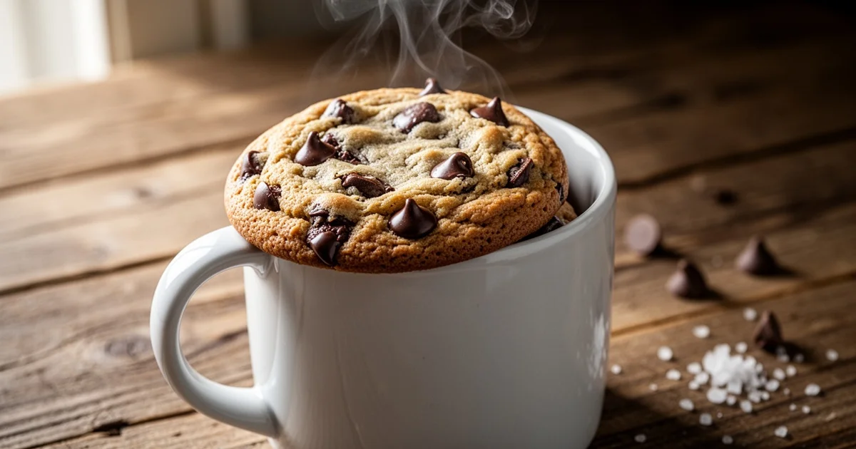 Easy Microwave Mug Cookie: Gooey Chocolate Chip Dessert in 5 Minutes