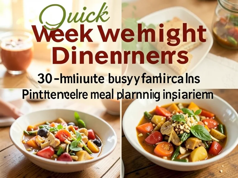 Quick Weeknight Dinners