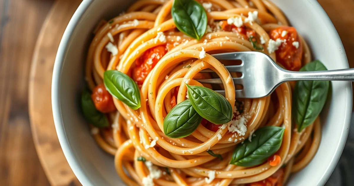 One-Pot Creamy Tomato Basil Pasta – Ready in 25 Minutes